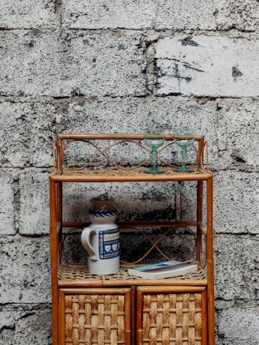 Gaëlle, l'étagère en rotin N°129