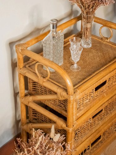 Gaëlle, l'étagère en rotin N°243