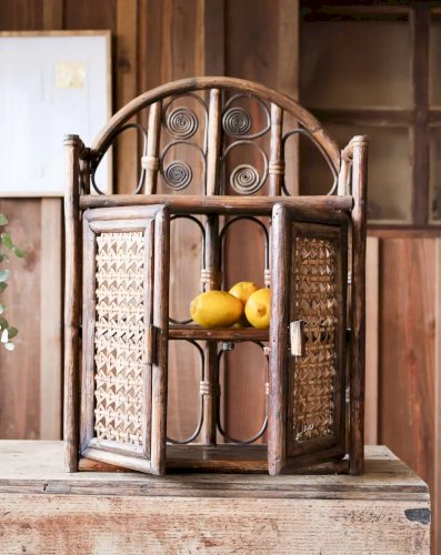 Gaëlle, l'étagère murale en rotin N°718