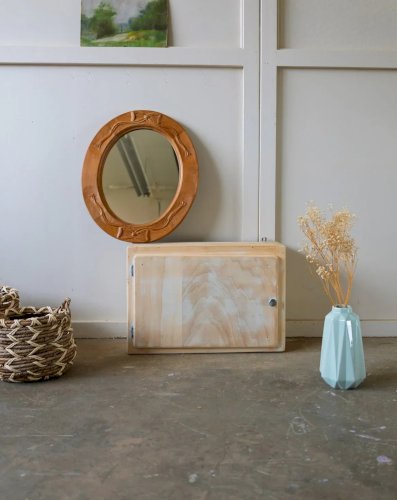 Gaëlle, l'étagère murale latérale en bois N°705