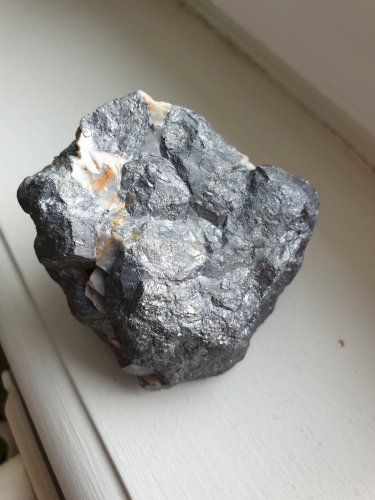 Galène brute et quartz Hautes Alpes 700 grammes 7,5 cm environ