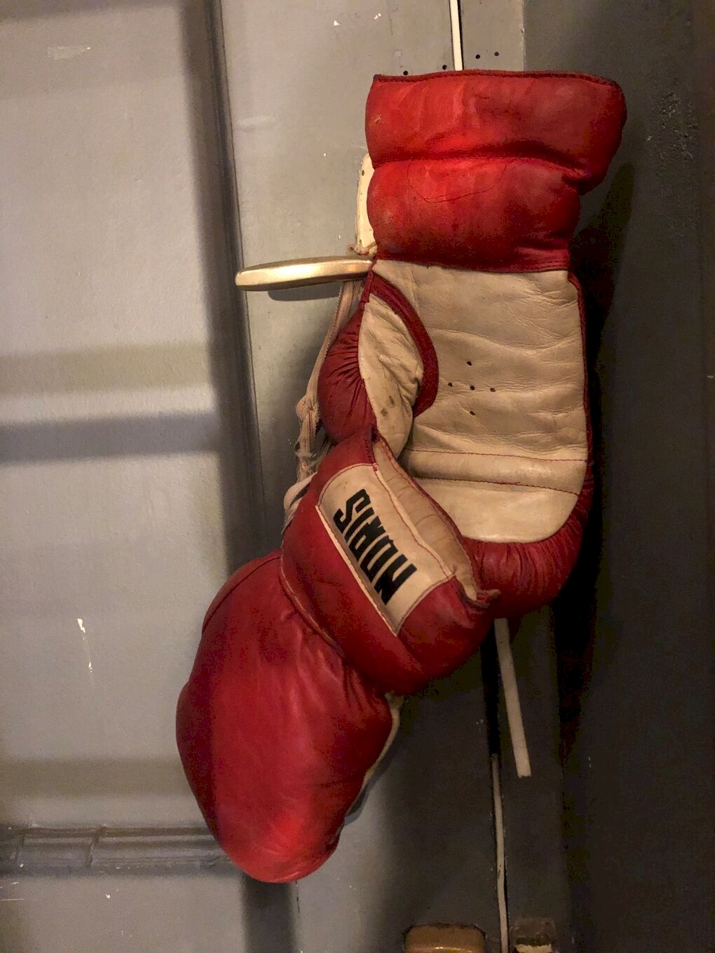 gants de boxe en cuir véritable