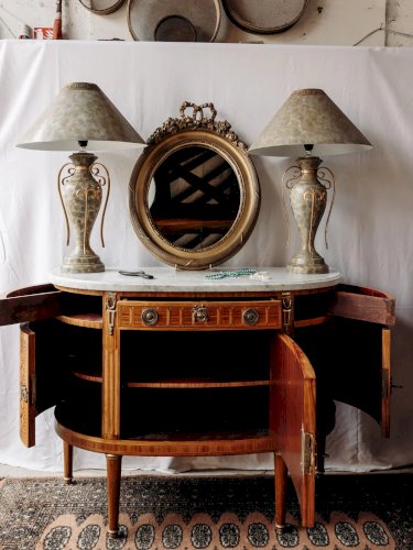 Garance, la commode en bois et marbre N°242