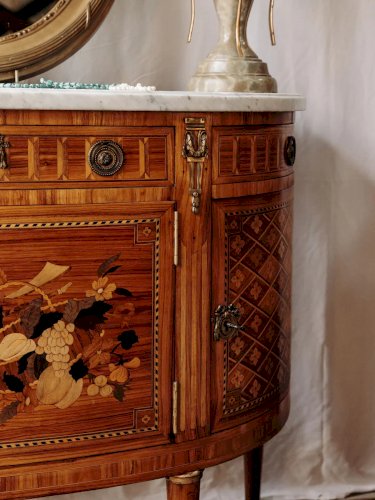 Garance, la commode en bois et marbre N°242
