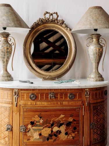 Garance, la commode en bois et marbre N°242