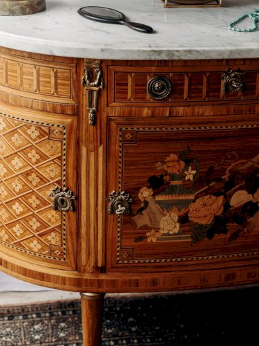 Garance, la commode en bois et marbre N°242