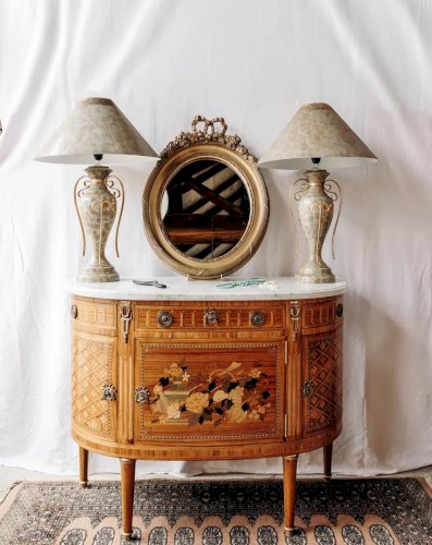 Garance, la commode en bois et marbre N°242