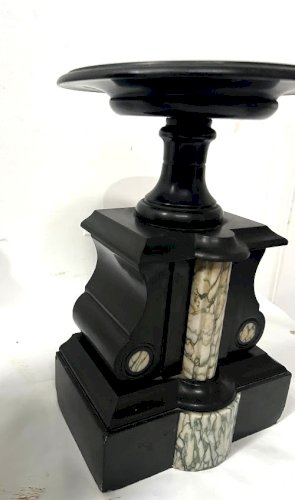 Garniture de cheminée Napoléon III en marbre XIX siècle