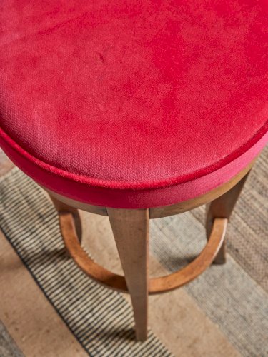 Gaston, la paire de tabourets de bar en bois N°120