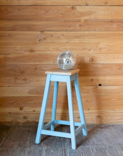 Gaston, le tabouret de bar bleu N°12