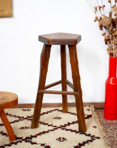 Gaston, the wooden bar stool No. 128