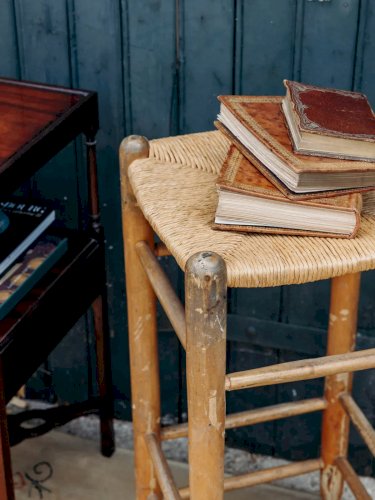 Gaston, le tabouret de bar en paille N°90