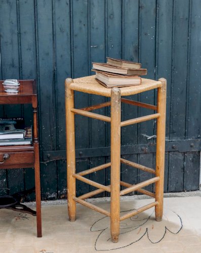 Gaston, le tabouret de bar en paille N°90