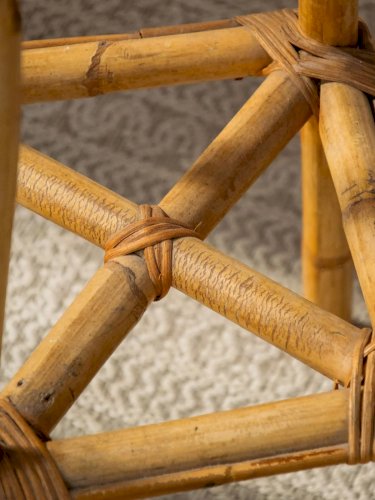 Gaston, le tabouret de bar en rotin N°109