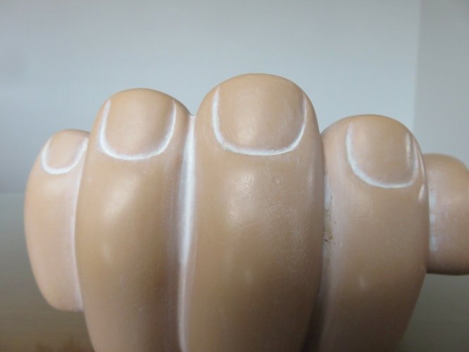 GEANT VIDE POCHE EN FORME DE MAIN EN CERAMIQUE ANNEES 50 60 