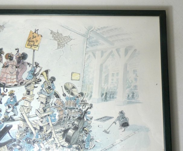 Gégé Cousseau sérigraphie signée numérotée 6/120 1995 humour Fluide Glacial