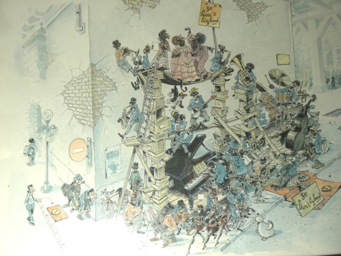 Gégé Cousseau sérigraphie signée numérotée 6/120 1995 humour Fluide Glacial