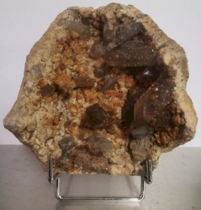 SMOKY QUARTZ GEODE MINERALS MINERALOGY 21VE4 01/20