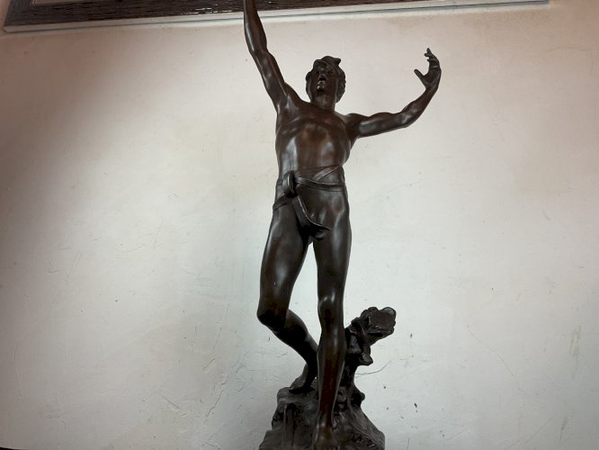 Georges Bareau (1866-1931) Vox Pacis 1894  ,grand modèle 77 cm