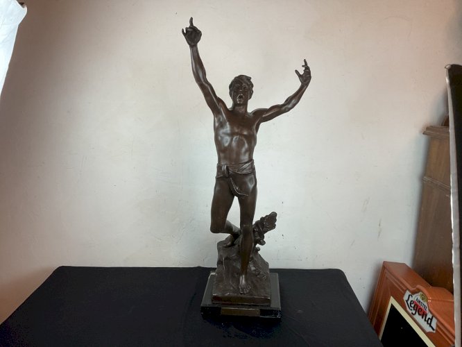 Georges Bareau (1866-1931) Vox Pacis 1894  ,grand modèle 77 cm