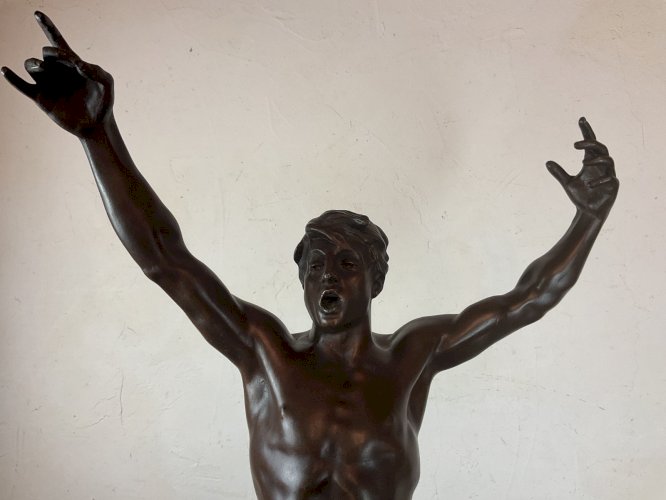 Georges Bareau (1866-1931) Vox Pacis 1894  ,grand modèle 77 cm