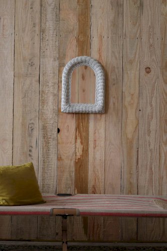 Georges, la paire de miroirs en rotin N°902