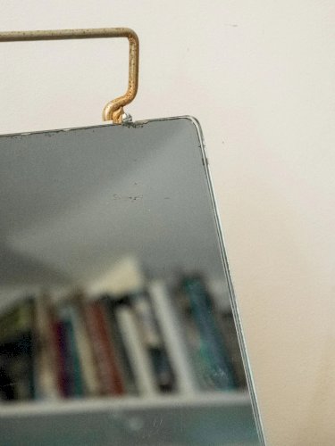 Georges, l'ancien miroir de chausseur en métal N°877