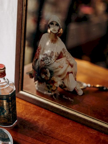 Georges, le grand miroir en bois N°977