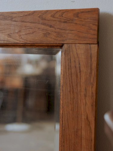 Georges, le miroir carré en chêne N°994
