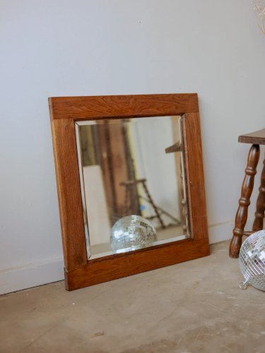 Georges, le miroir carré en chêne N°994