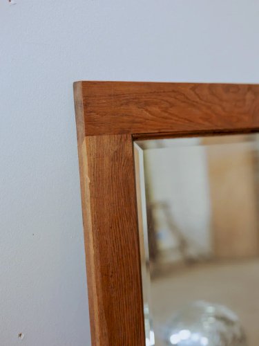 Georges, le miroir carré en chêne N°994