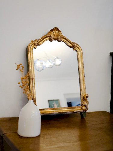 Georges, le miroir doré en bois N°939