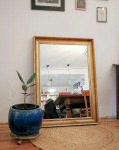 Georges, the golden wooden mirror No. 942