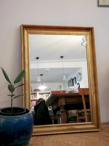 Georges, le miroir doré en bois N°942