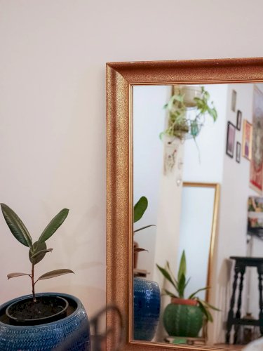 Georges, le miroir doré en bois N°942