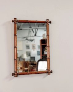 Georges, le miroir en bambou foncé N°859