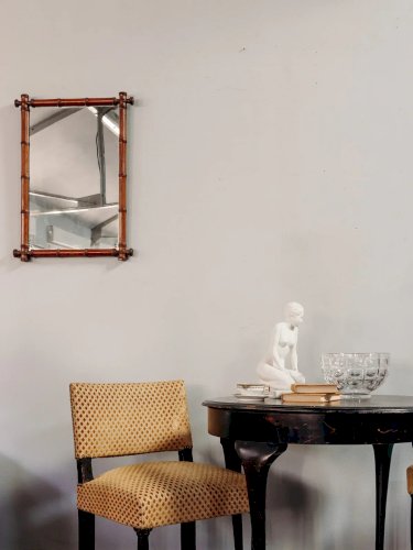 Georges, le miroir en bambou foncé N°859