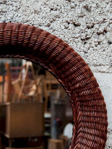 Georges, le miroir en osier foncé N°734