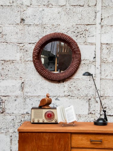 Georges, le miroir en osier foncé N°734