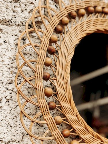 Georges, le miroir en osier N°626