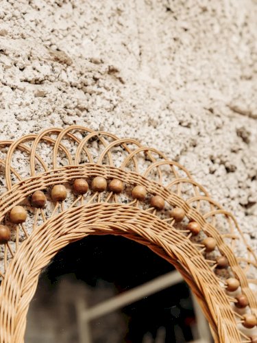 Georges, le miroir en osier N°626