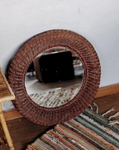 Georges, le miroir en osier N°640