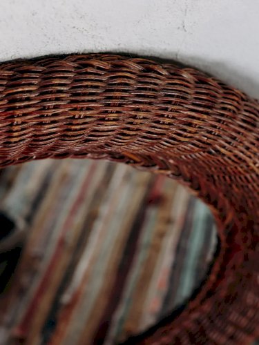 Georges, le miroir en osier N°640