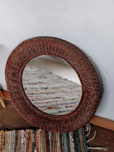 Georges, le miroir en osier N°640