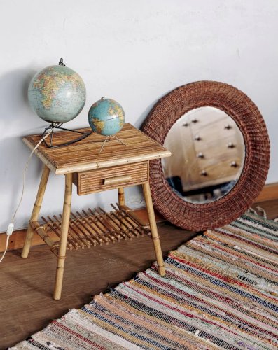 Georges, le miroir en osier N°640