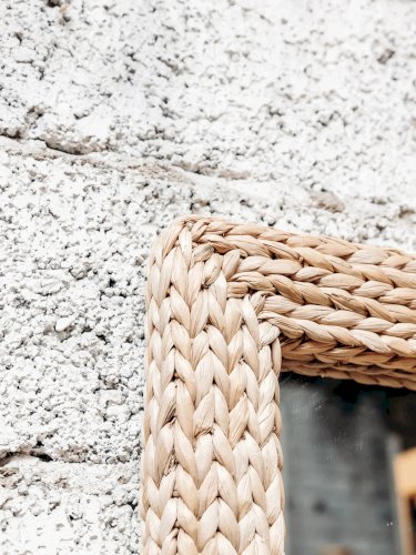 Georges, le miroir en raphia N°618