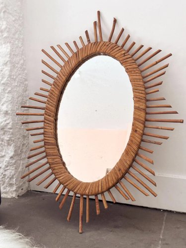 Georges, le miroir en rotin N°648