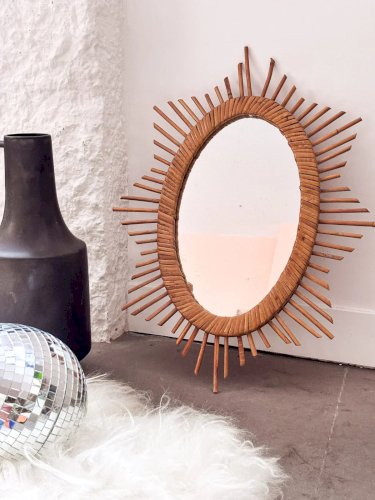 Georges, le miroir en rotin N°648