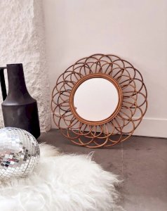 Georges, le miroir en rotin N°649