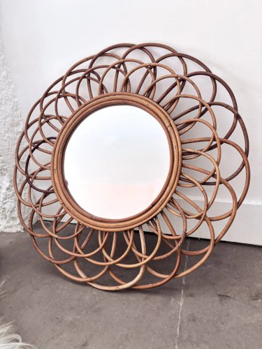 Georges, le miroir en rotin N°649